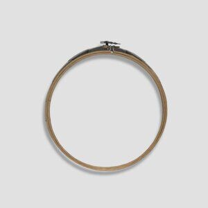 Embroidery Hoop Cross Stitch Bamboo Frame 9 Inch Tan